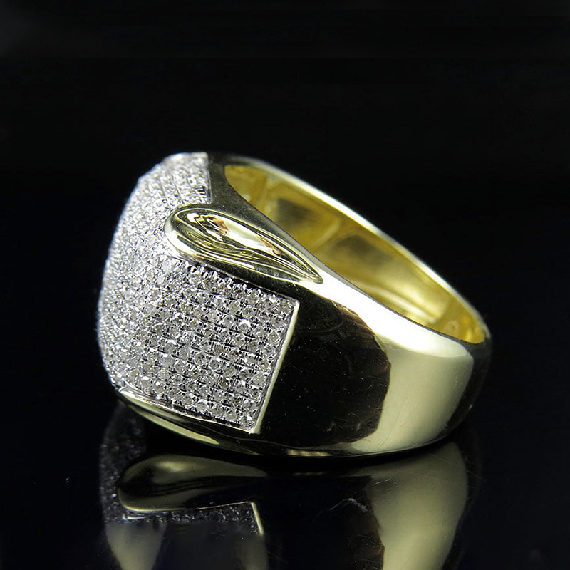 Iced Out Out Ring In Gold Gold Shine With Street Luxury - Image 5