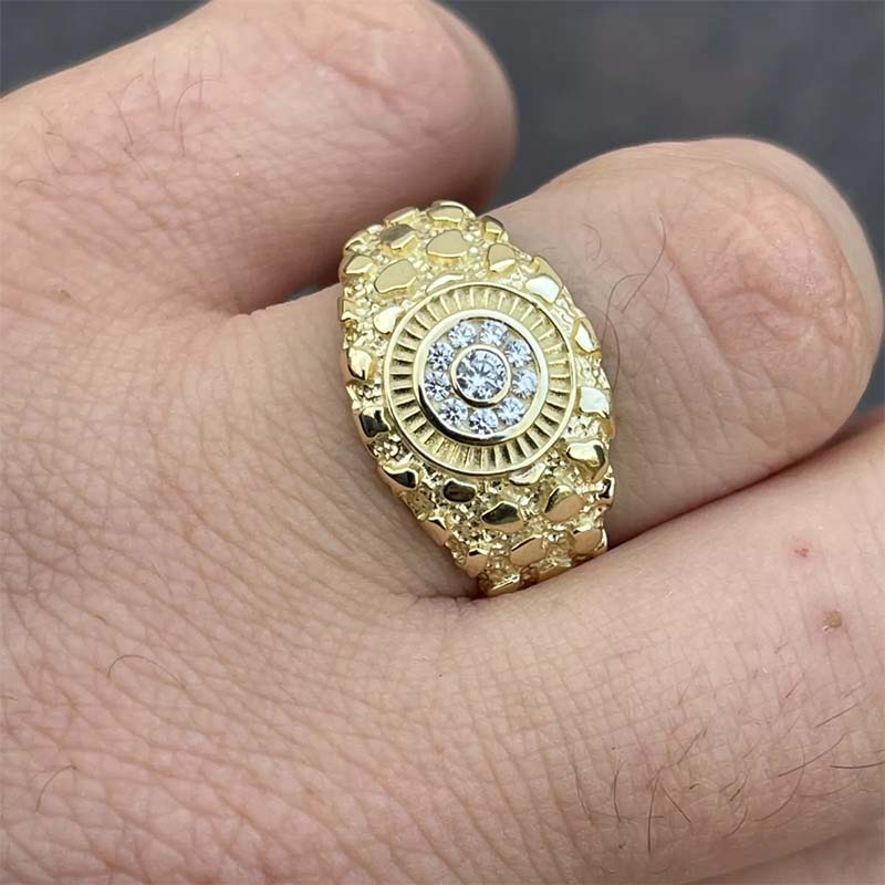 Eye Nugget Ring In Gold Gold With Bold Statement Appeal - Image 6
