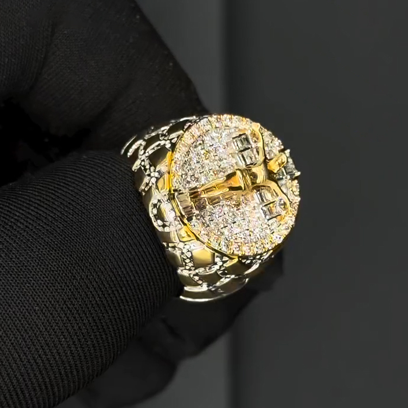 Jesus Cross Baguette Cut Ring Bold Statement Style With Street Luxury - Image 4