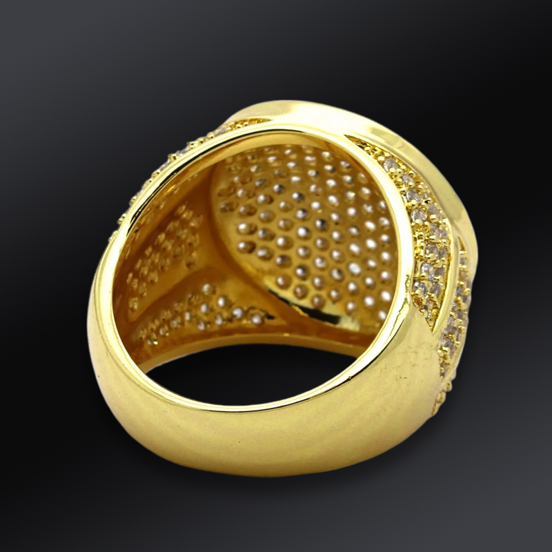 Iced Out Round Side Ring Moissanite With Street Luxury Shine - Image 6