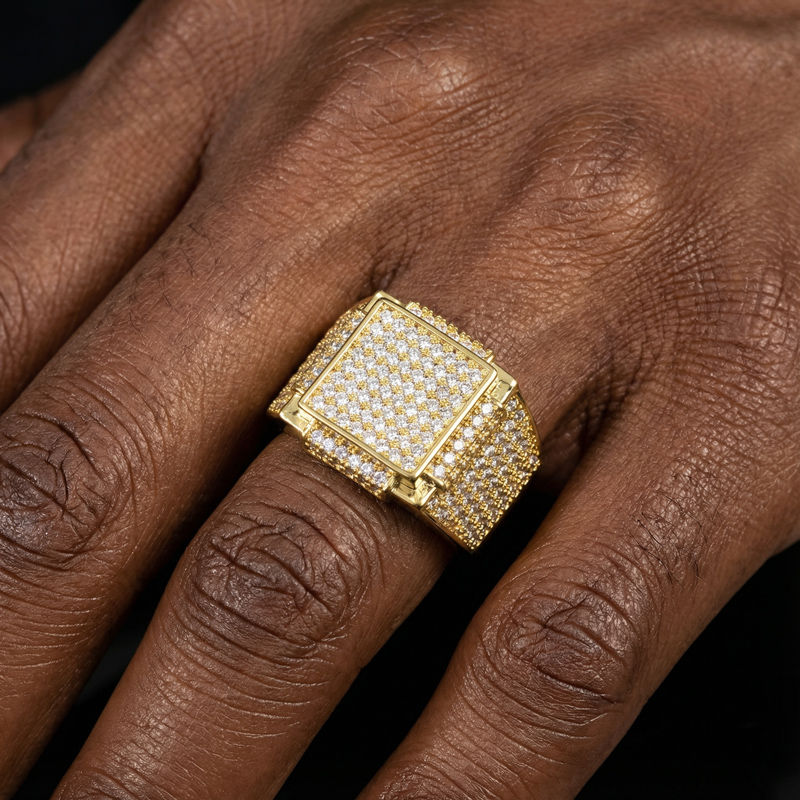 Square Ring For Men Bold Statement Style With Street Luxury - Image 3