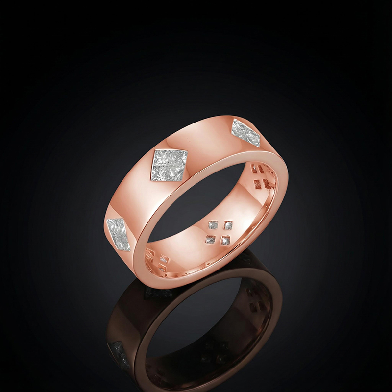 1.92 Ctw White Diamond Wedding Band Ring For Men With Iced Out Shine - Image 7