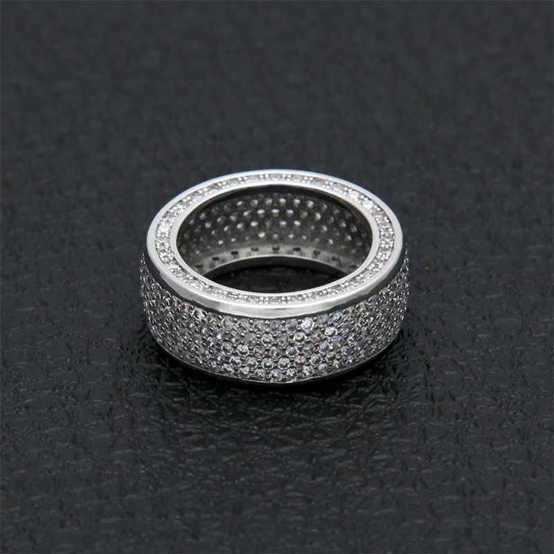 Iced Out Out Luxury Band Rings For Men Gold With Street Luxury Shine - Image 4