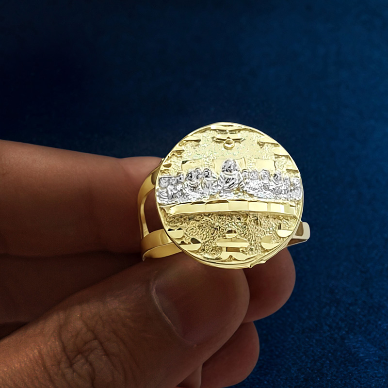 Last Supper Disc Ring Bold Statement Style With Street Luxury