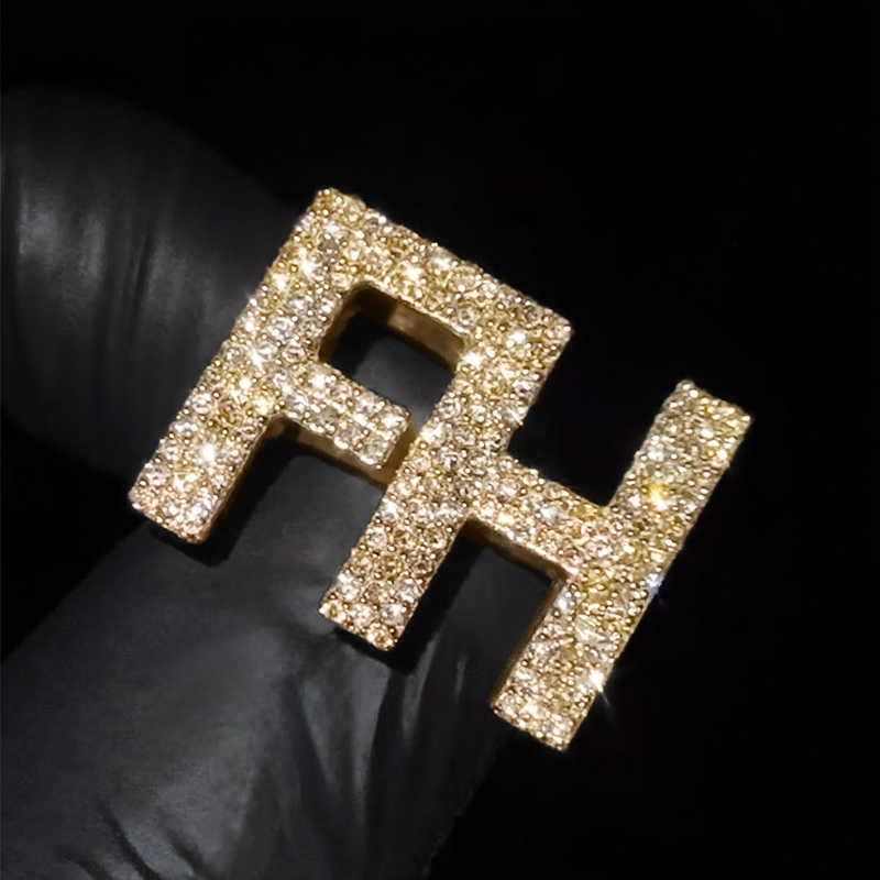 Iced Out Custom Name Ring Moissanite With Street Luxury Shine