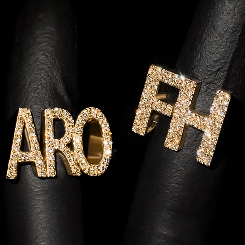 Iced Out Custom Name Ring Moissanite With Street Luxury Shine - Image 5