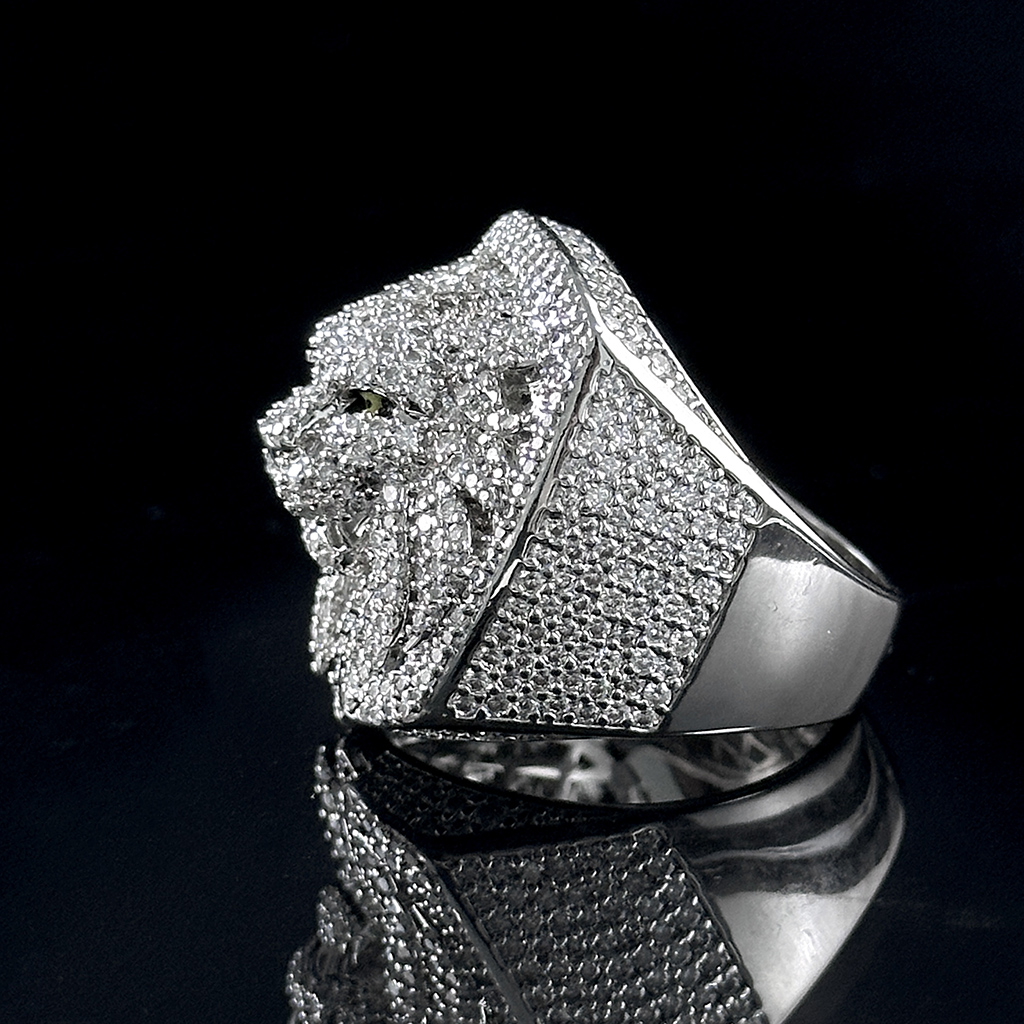 Iced Out Out Lion Ring Gold Premium Look Without Heavy Price - Image 4