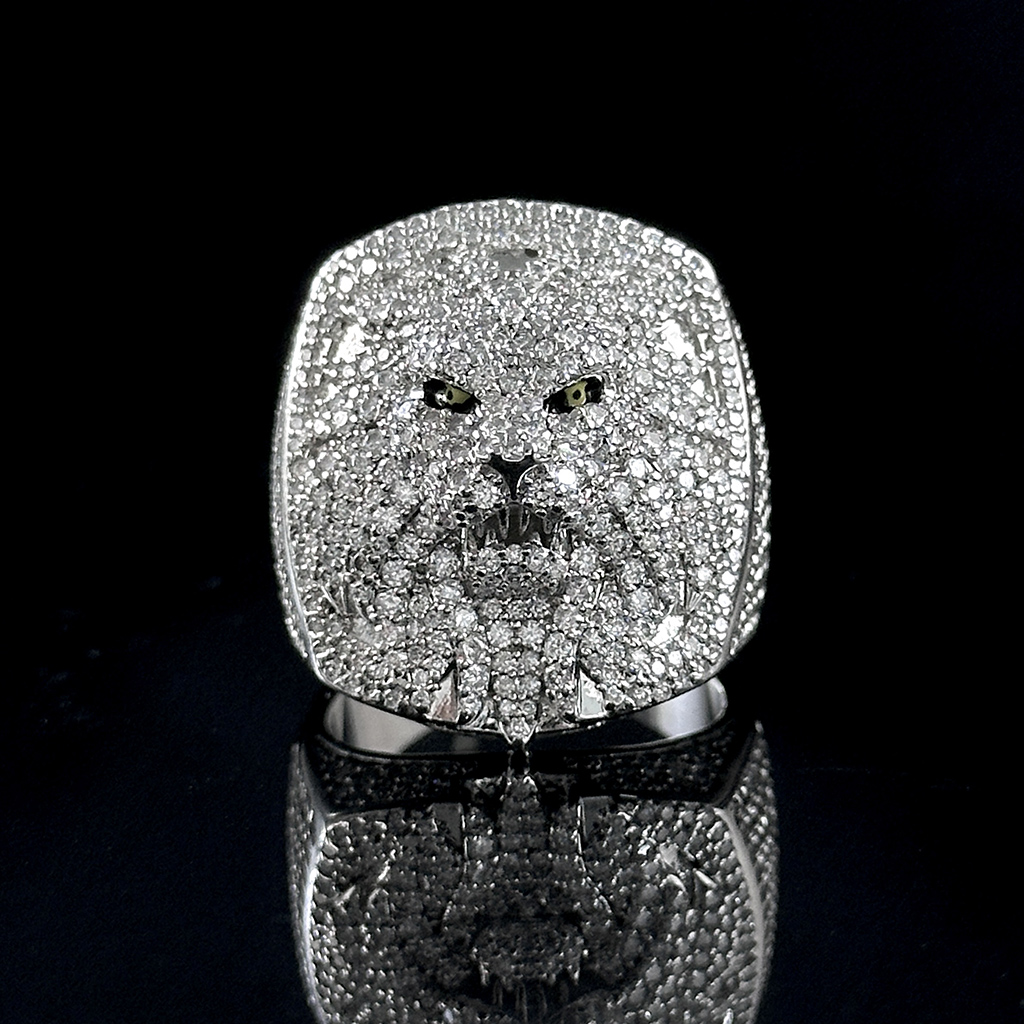 Iced Out Out Lion Ring Gold Premium Look Without Heavy Price - Image 5