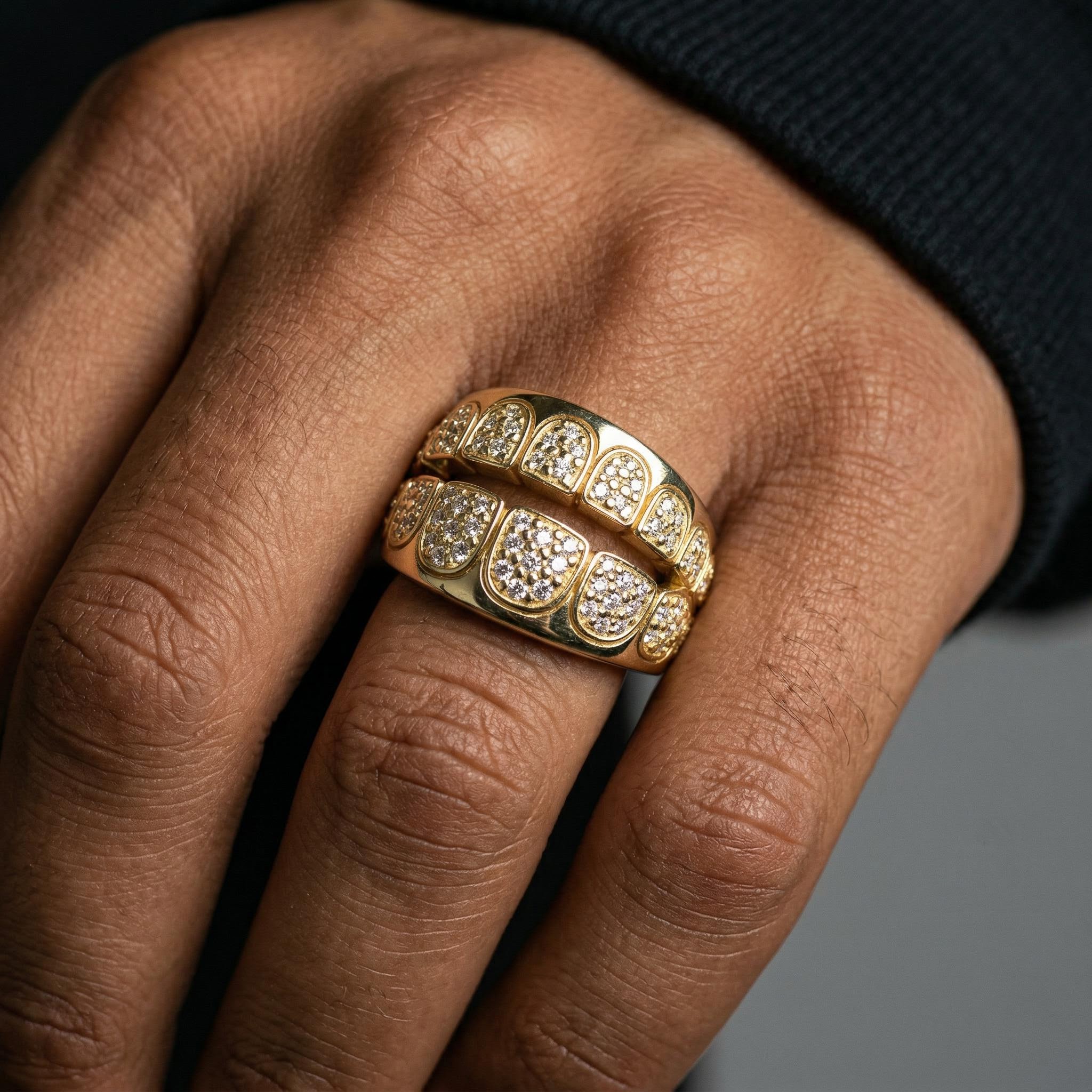 Iced Out Out Grill Ring Moissanite With Street Luxury Shine - Image 4