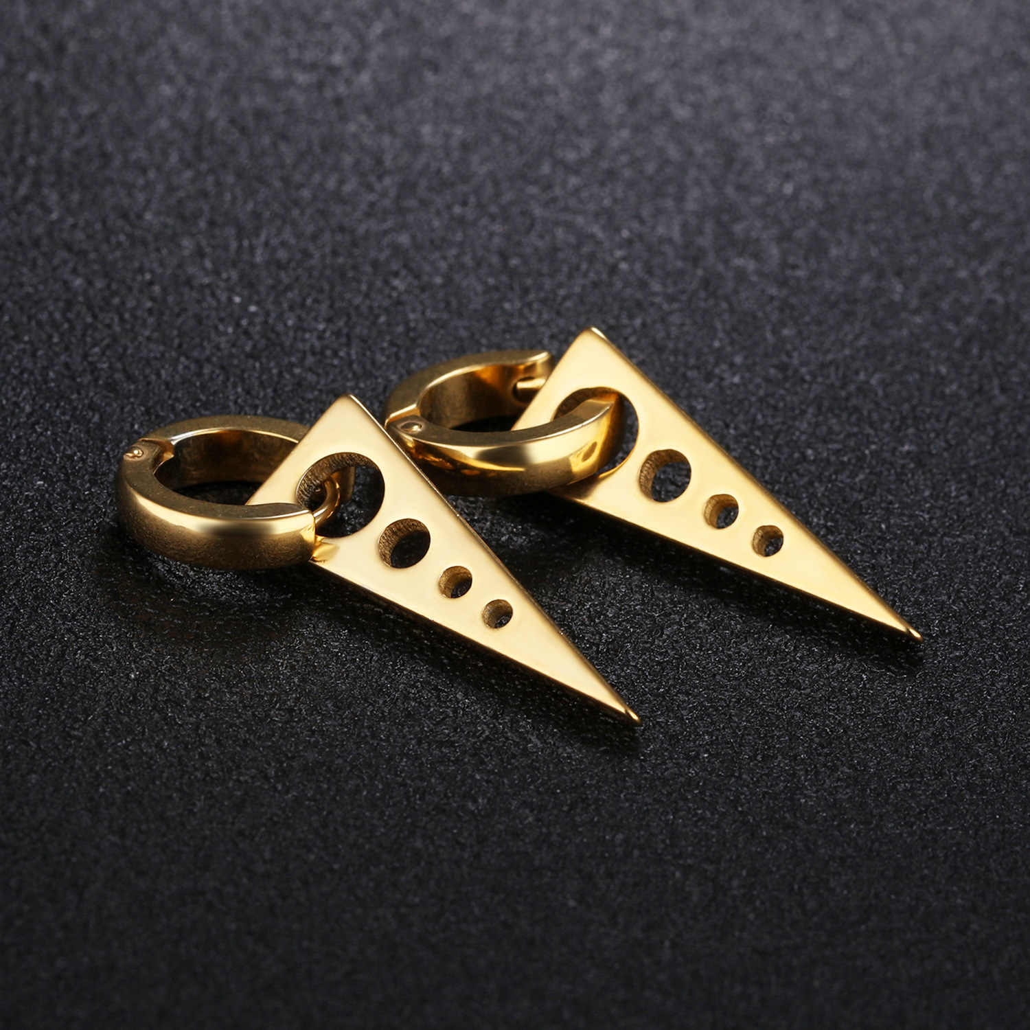 Triangle Drop Earrings Bold Statement Style With Street Luxury - Image 4