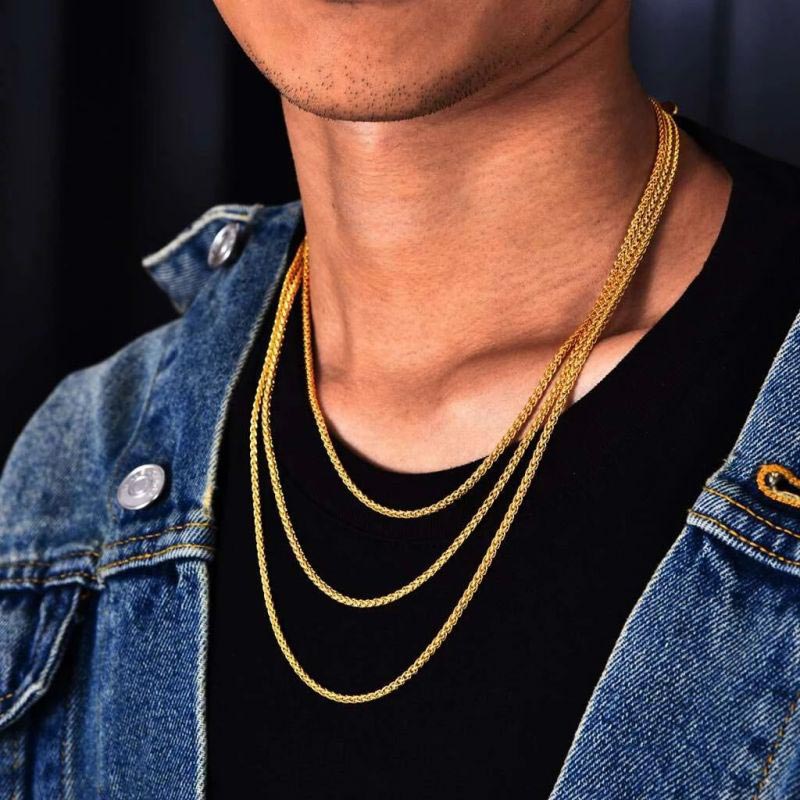 2.5mm 18k Gold Franco Chain Gold With Bold Statement Appeal - Image 6