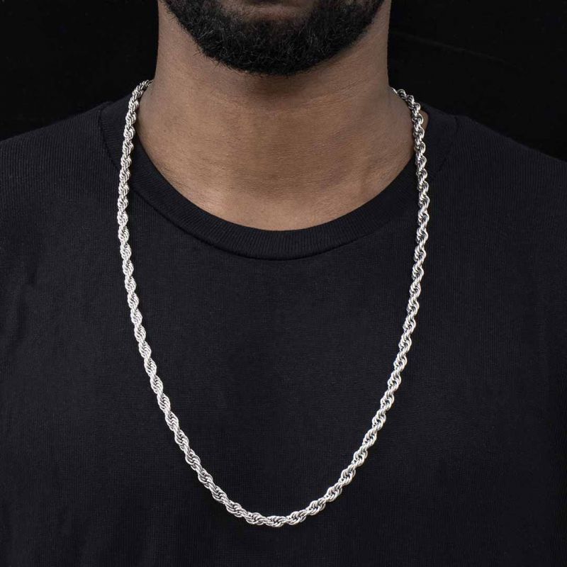 5mm Stainless Steel Rope Chain Bold Statement Style With Street Luxury