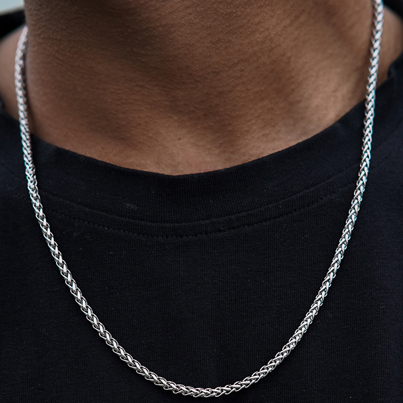 2.5mm Stainless Steel Franco Chain Bold Statement Style With Street Luxury