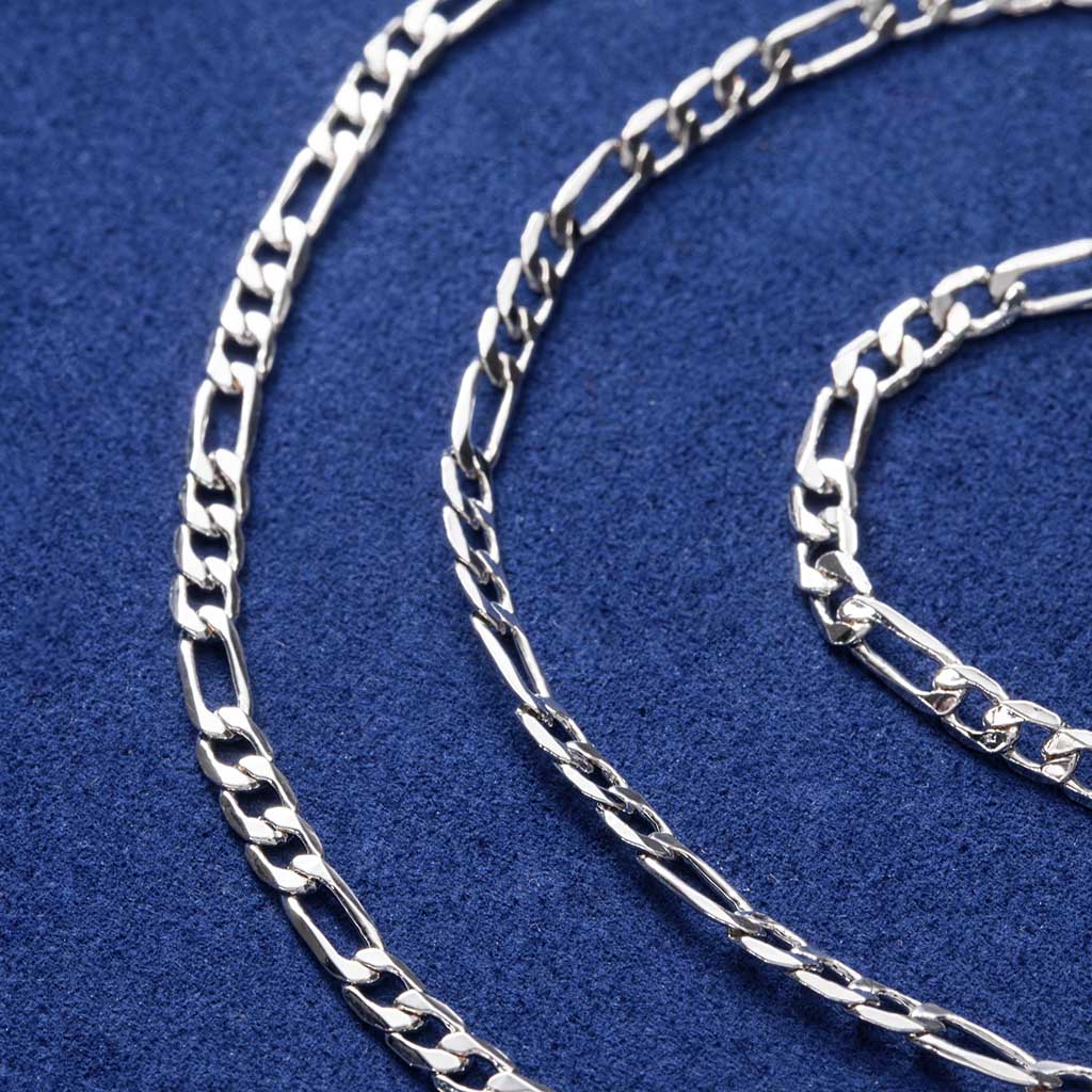 3mm Stainless Steel Figaro Chain Bold Statement Style With Street Luxury - Image 4