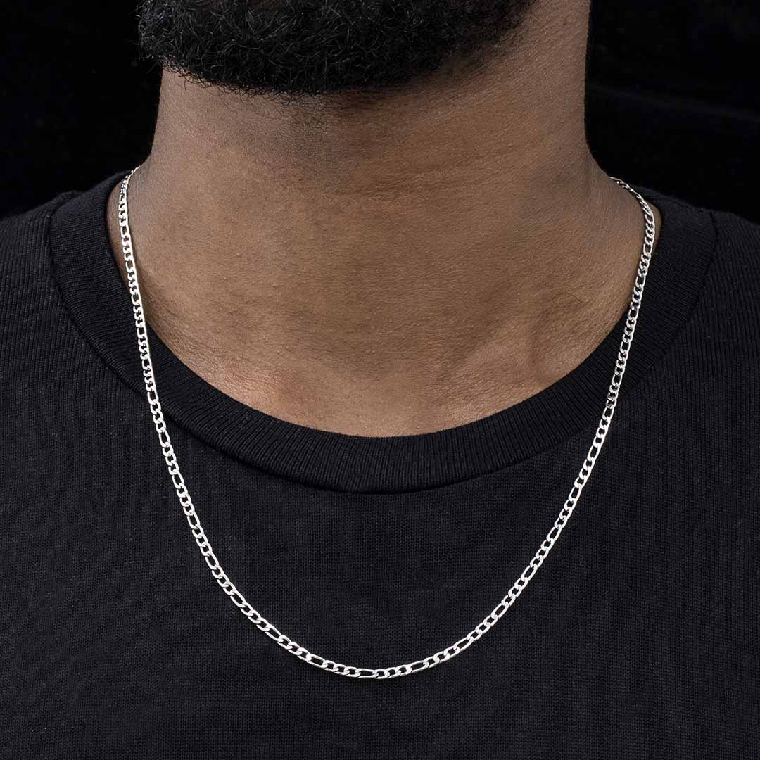 3mm Stainless Steel Figaro Chain Bold Statement Style With Street Luxury