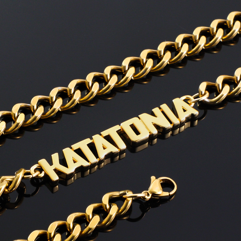 Street Luxury 8mm 20 Custom Initial Letter Cuban Chain In 18k Gold Plated - Image 6