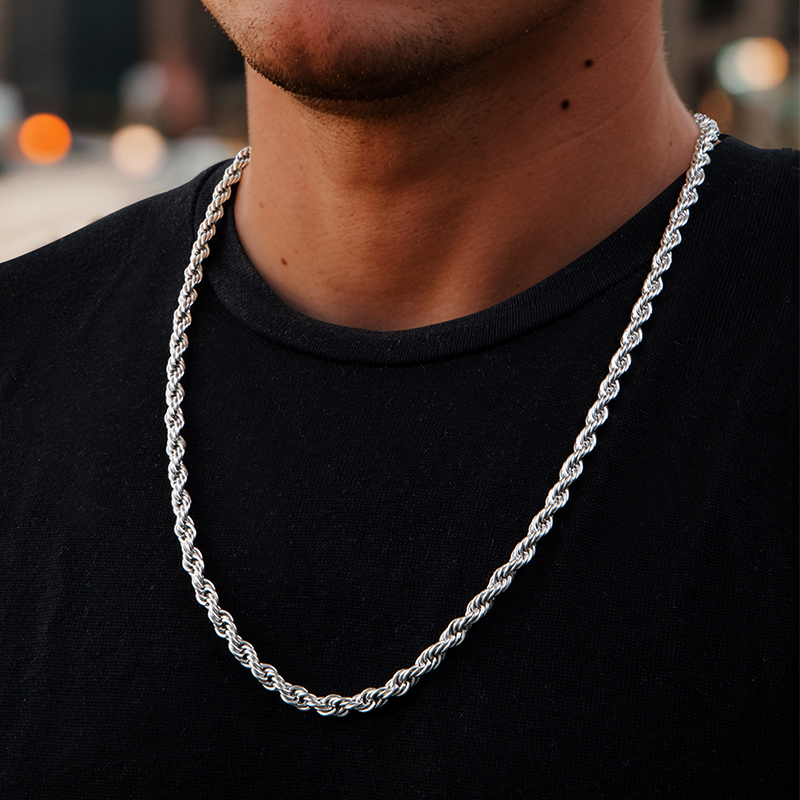 10mm Stainless Steel Rope Chain Bold Statement Style With Street Luxury