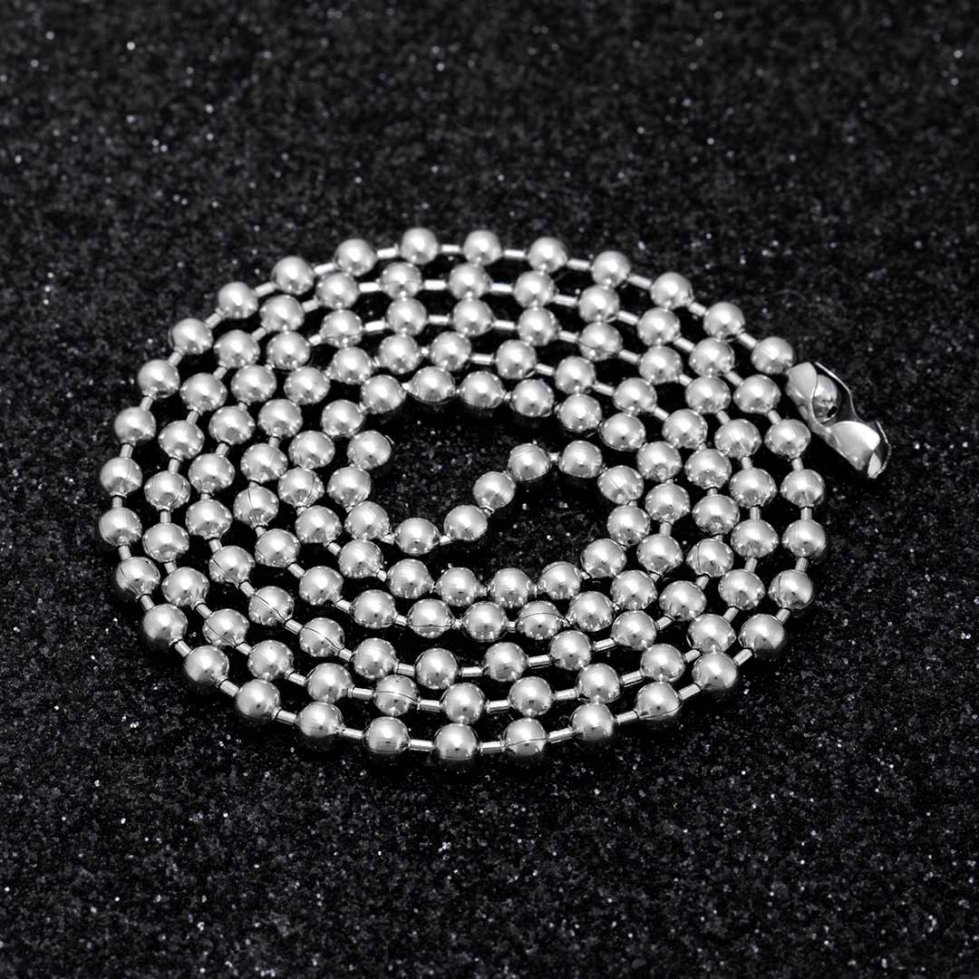 3mm Steel Bead Chain Bold Statement Style With Street Luxury - Image 3