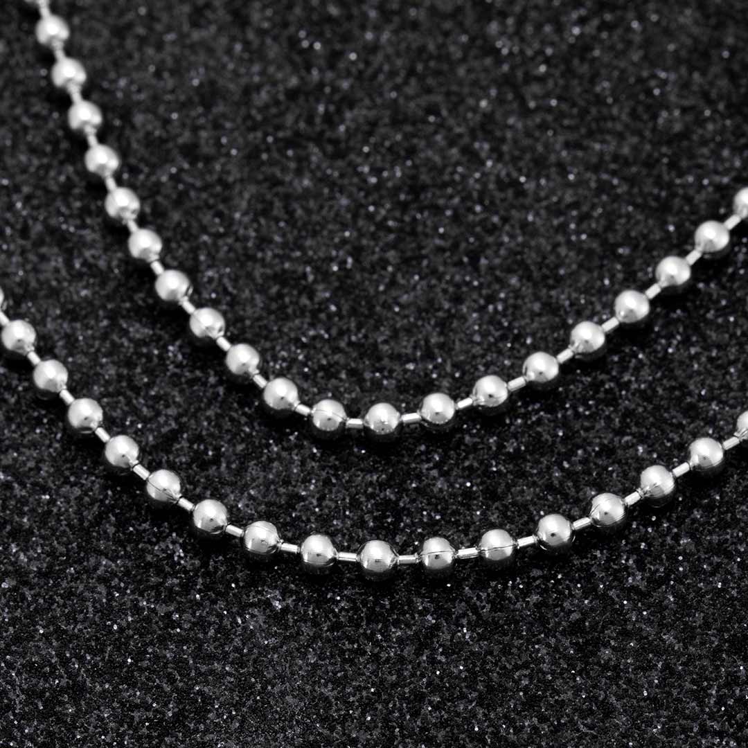 3mm Steel Bead Chain Bold Statement Style With Street Luxury - Image 4