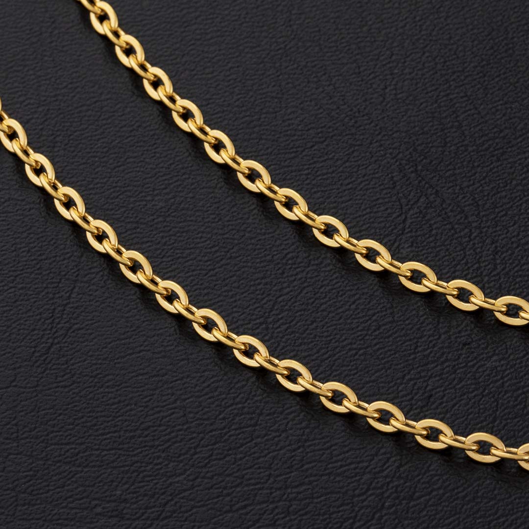 3mm Rolo Chain In Gold Gold Premium Look Without Heavy Price - Image 5