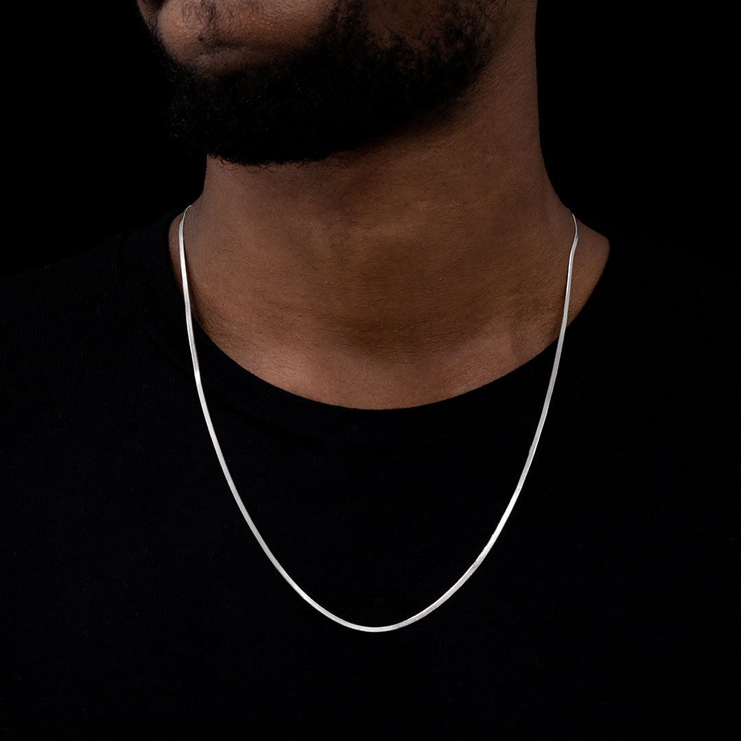 2mm Herringbone Chain Bold Statement Style With Street Luxury