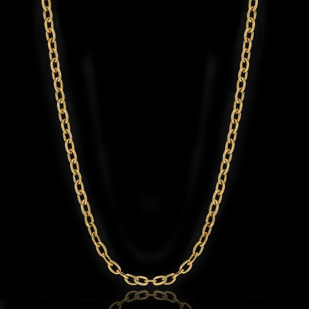 5mm Rolo Chain In Gold Gold Premium Look Without Heavy Price - Image 4
