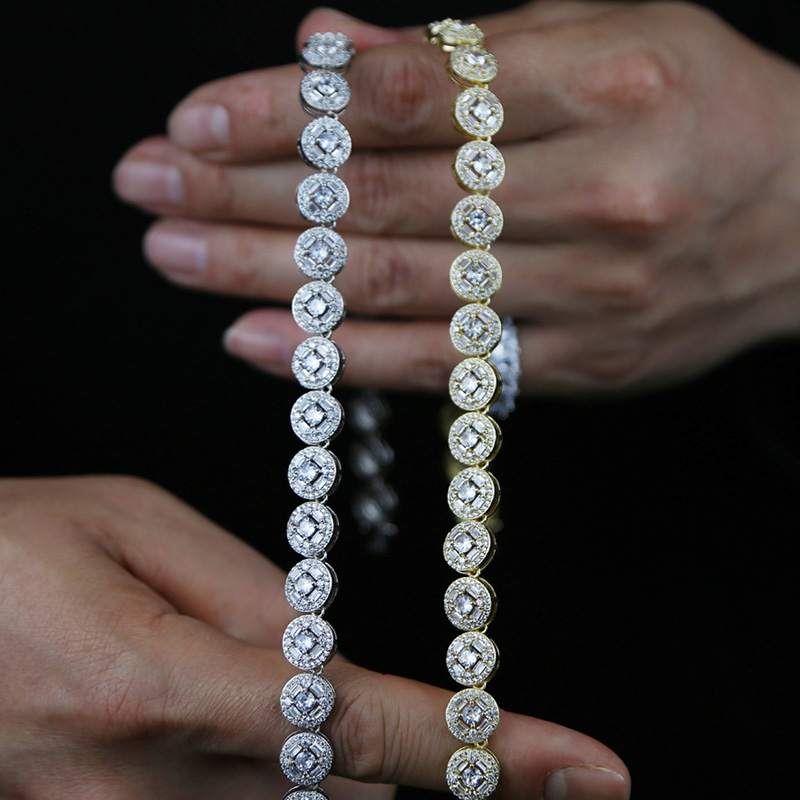 Iced Out 10mm Round Cut Necklace Gold With Street Luxury Shine - Image 4