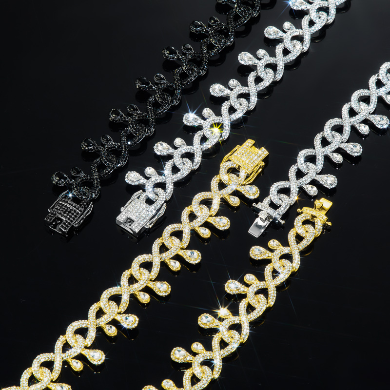 Iced Out Dripping Infinity Cuban Link Chain Gold With Street Luxury Shine - Image 7