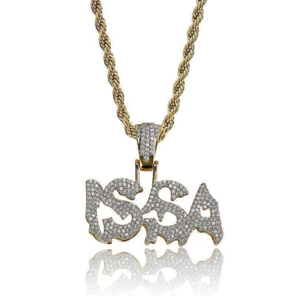 Iced Out Issa Pendant In Gold With Clean Street Luxury Style - Image 4