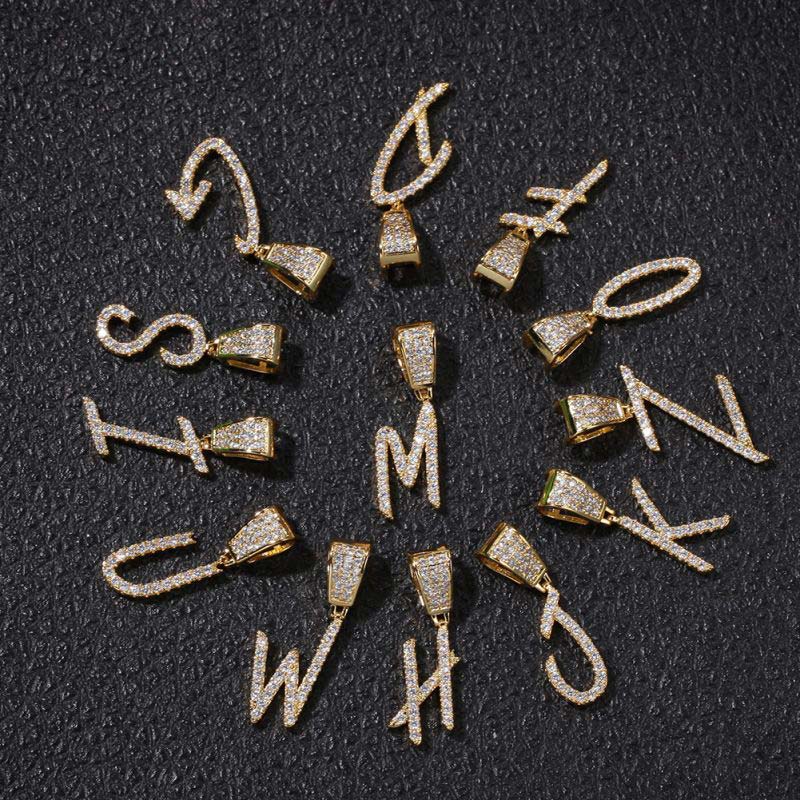 Iced Out 26 Letters Pendant Moissanite With Street Luxury Shine - Image 4