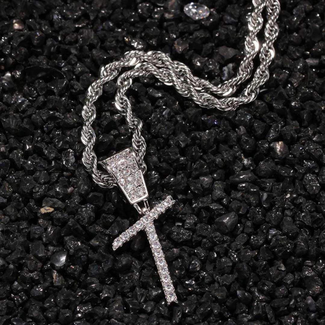 Iced Out 26 Letters Pendant Moissanite With Street Luxury Shine - Image 8
