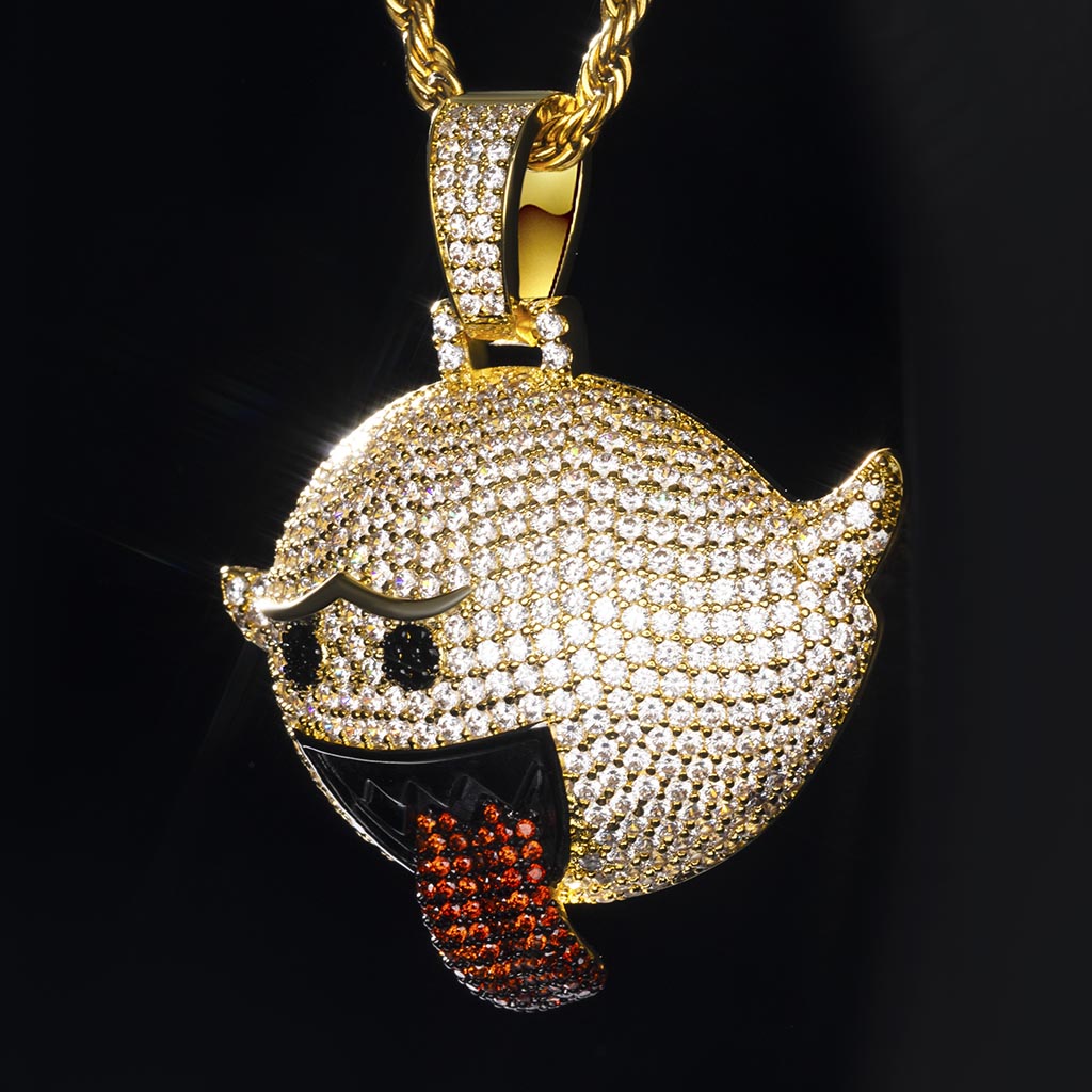 Flying Ghost Pendant In Gold Gold With Bold Statement Appeal - Image 3