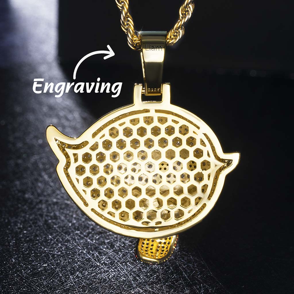 Flying Ghost Pendant In Gold Gold With Bold Statement Appeal - Image 4