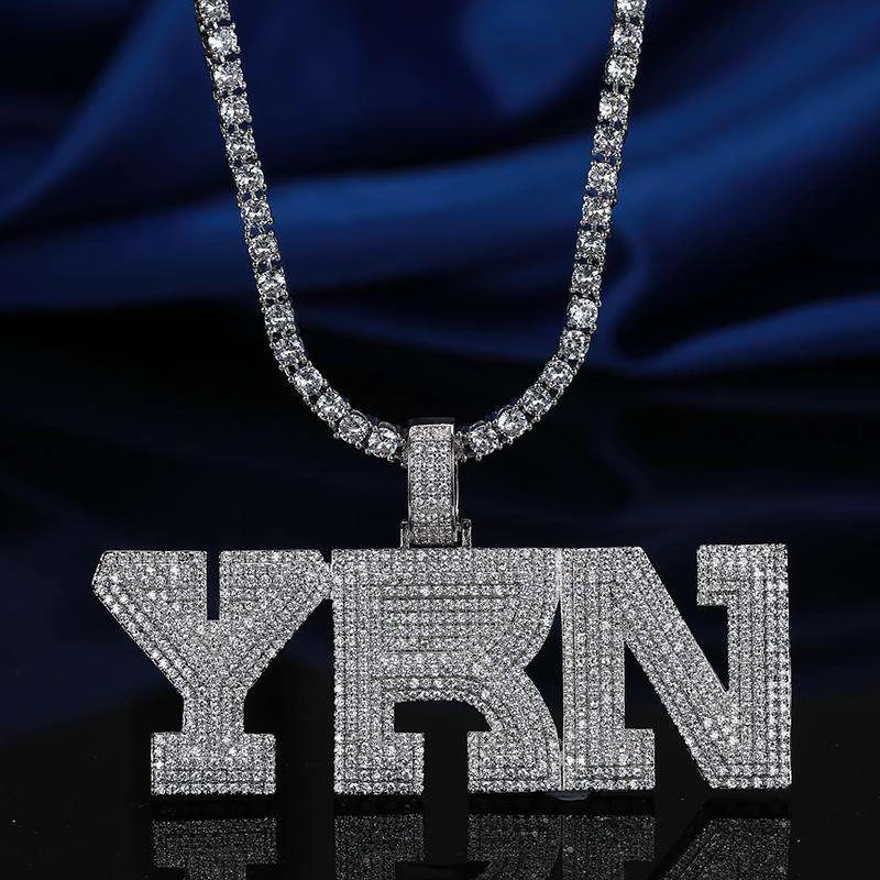 Iced Out Yrn Pendant In White Gold Made For Street Luxury Energy - Image 3