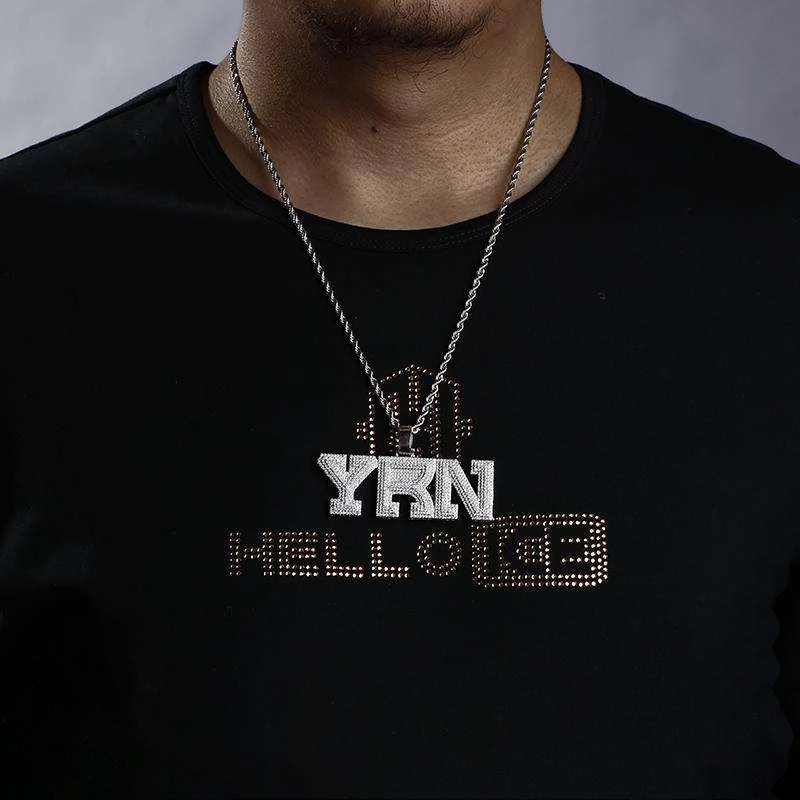 Iced Out Yrn Pendant In White Gold Made For Street Luxury Energy - Image 5