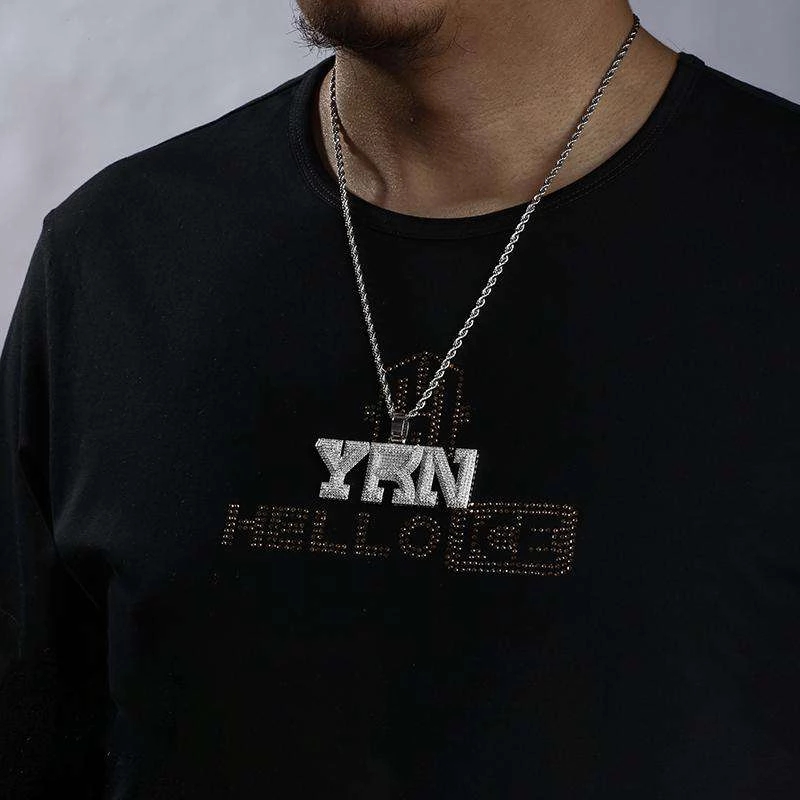 Iced Out Yrn Pendant In White Gold Made For Street Luxury Energy - Image 6