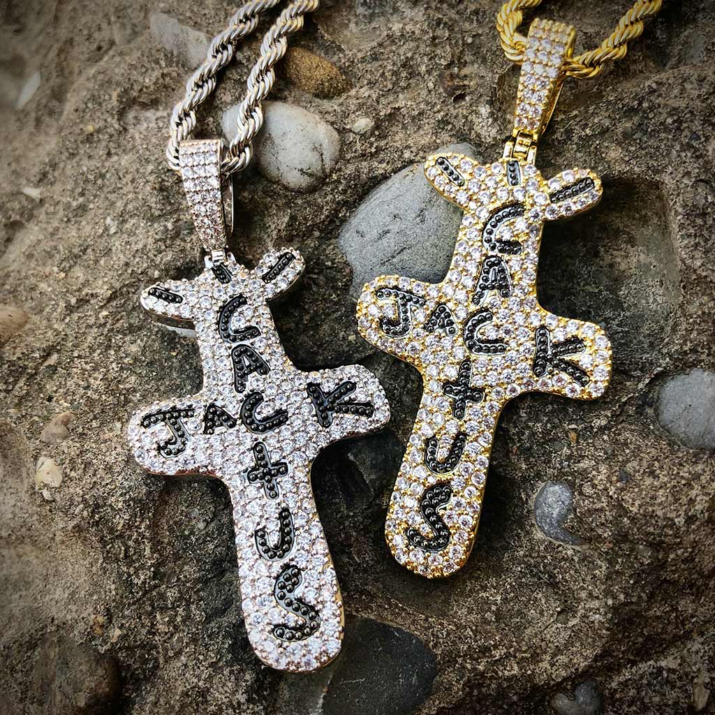 Iced Out Fashion Records Pendant Gold With Street Luxury Shine