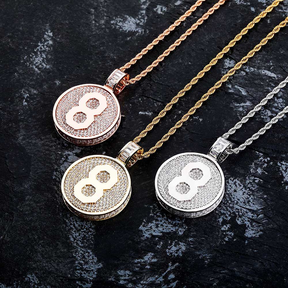 Iced Out Double Side Memorial Pendant Gold With Street Luxury Shine - Image 7