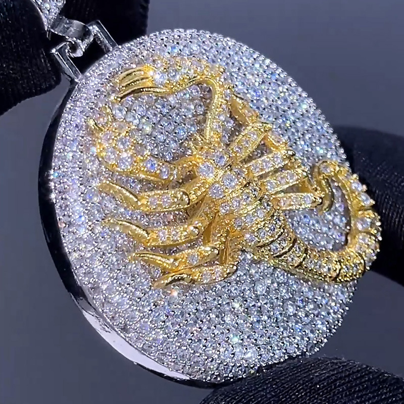 Iced Out Scorpion Pendant In White Gold With Street Luxury Shine - Image 6
