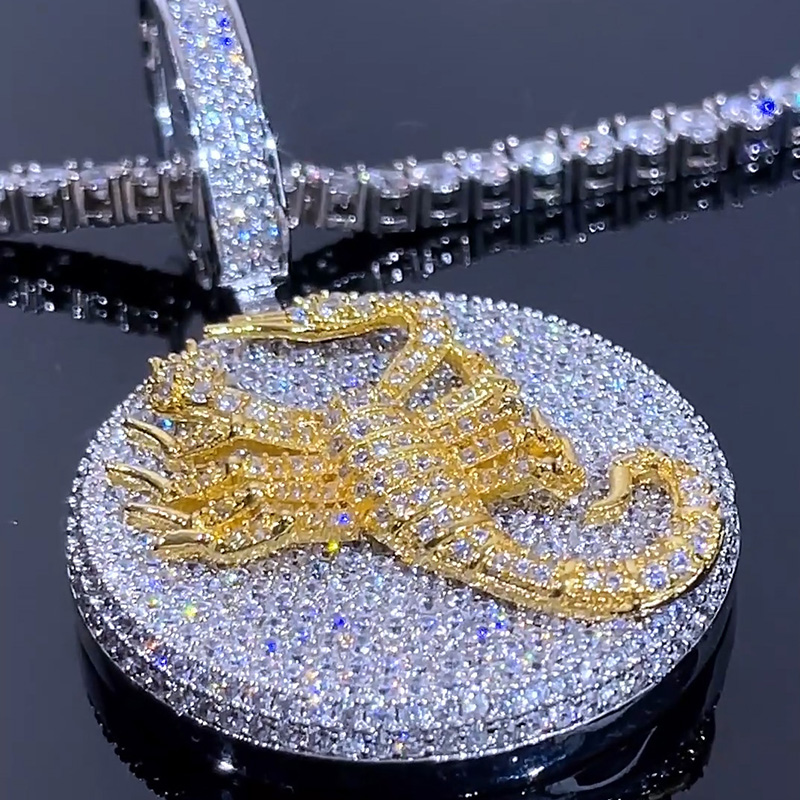 Iced Out Scorpion Pendant In White Gold With Street Luxury Shine - Image 7
