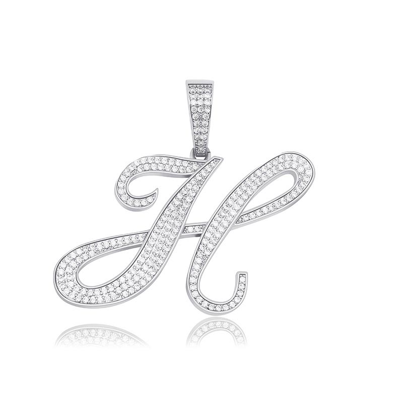 Bold Cursive A To Z Letters Pendant Bold Statement Style With Street Luxury - Image 8