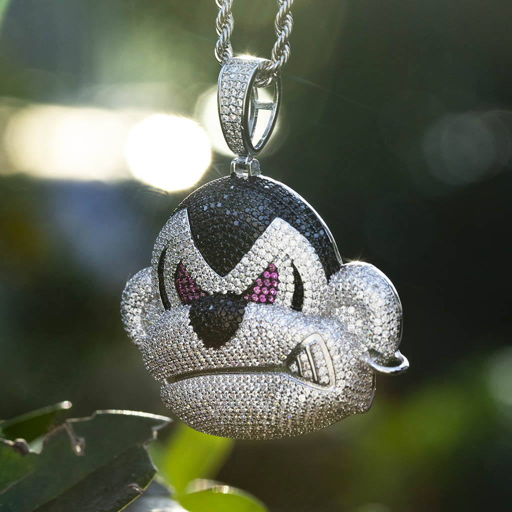 Iced Out Fashion Orangutan Head Pendant Gold With Street Luxury Shine - Image 3