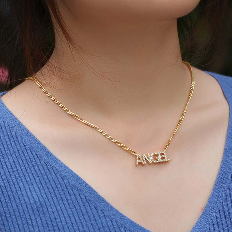 Custom Iced Out Name Necklace With 18 Cuban Chain With Street Luxury Shine - Image 4
