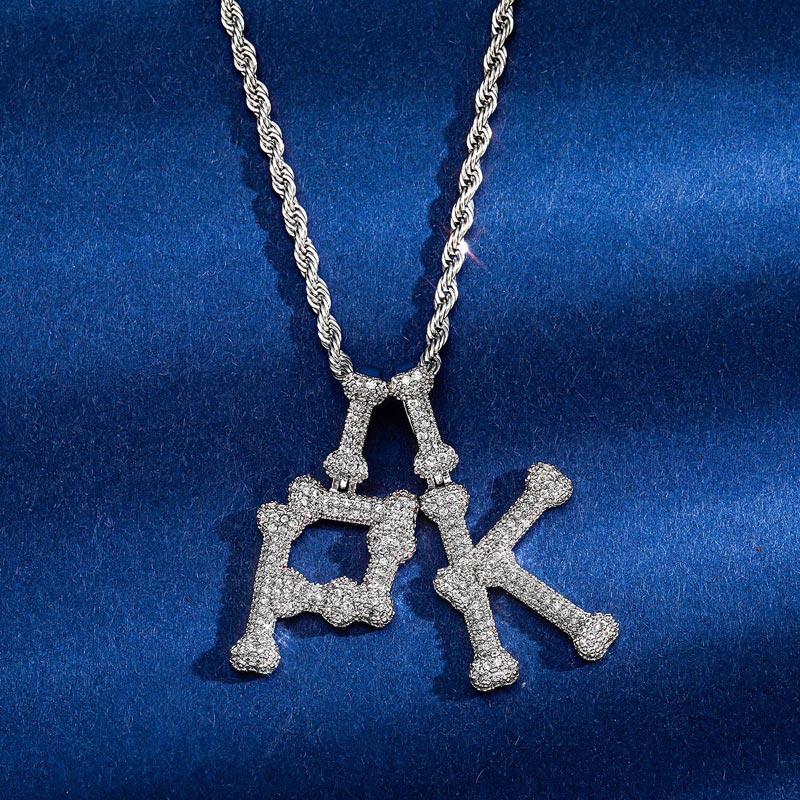 Bone A-z Letters Pendant Bold Statement Style With Street Luxury - Image 3