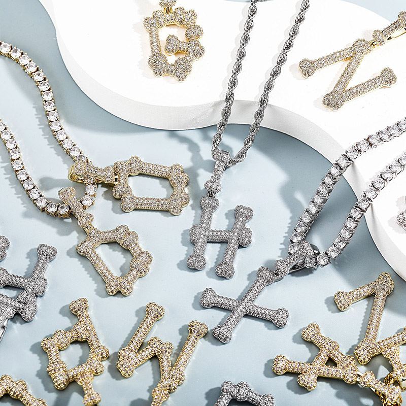 Bone A-z Letters Pendant Bold Statement Style With Street Luxury - Image 5