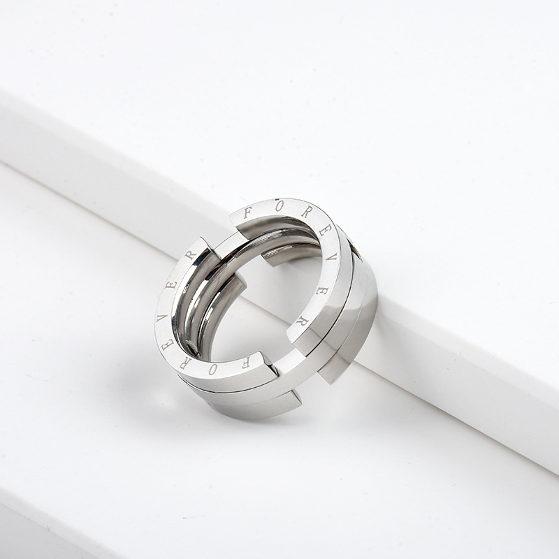 Kissing Fish Deformation Ring Pendant Silver With Street Luxury Shine - Image 4