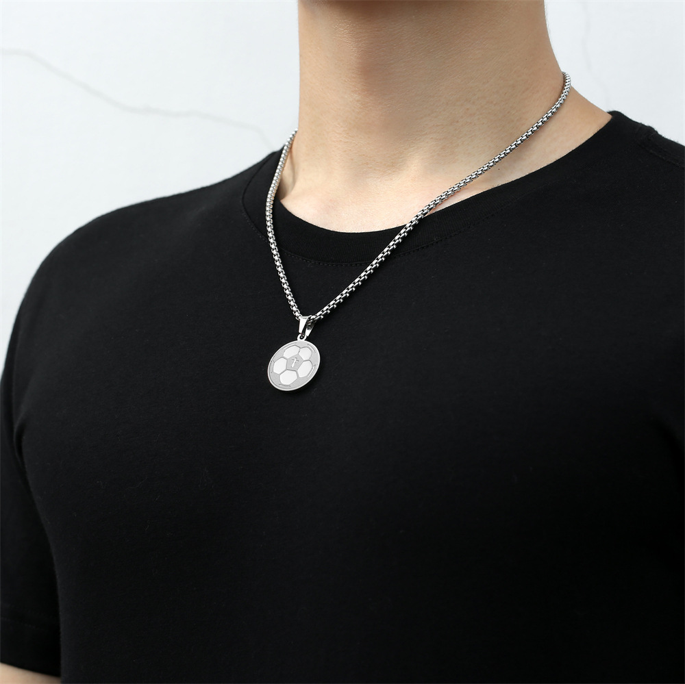 Bold Titanium Steel Baseball/football/basketball/soccer/volleyball Pendant - Image 4