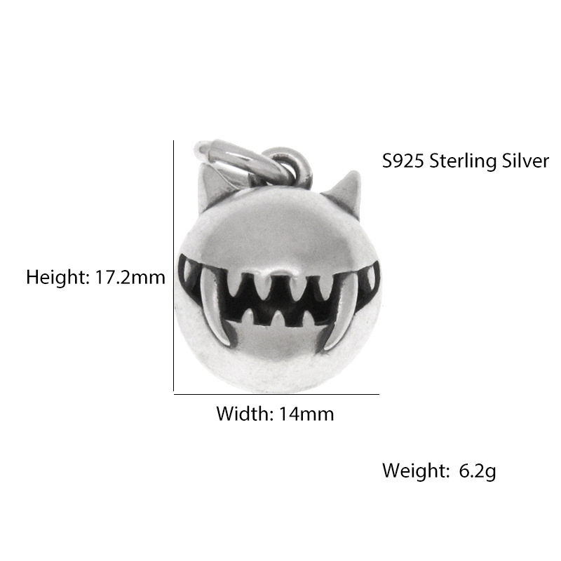 Sterling Silver Devil Pendant Silver With Bold Statement Appeal - Image 4