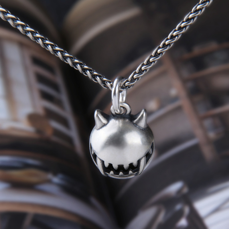 Sterling Silver Devil Pendant Silver With Bold Statement Appeal