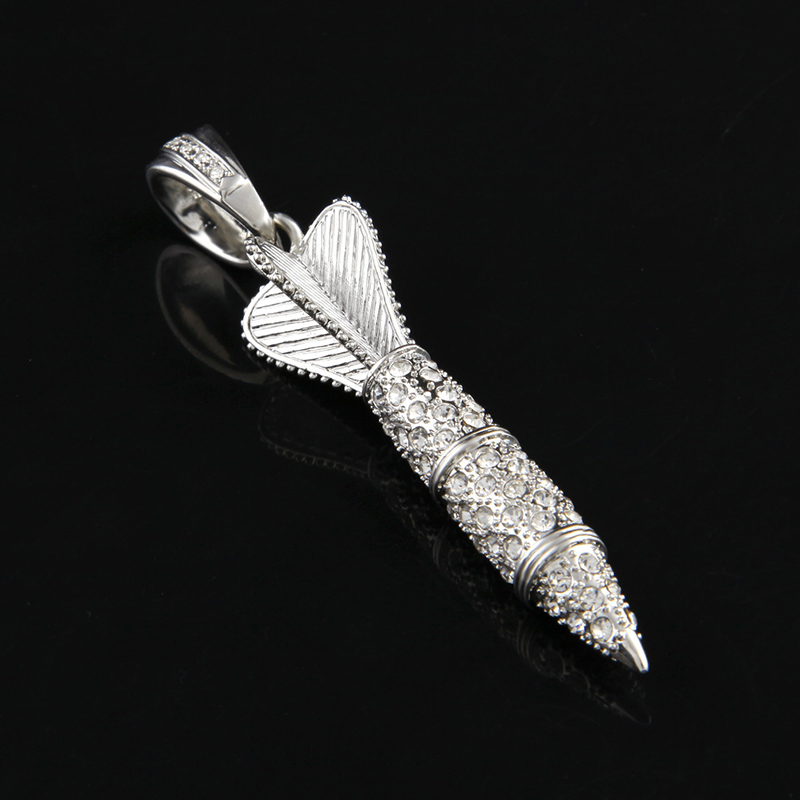 Iced Out Rocket Pendant Gold Premium Look Without Heavy Price - Image 5